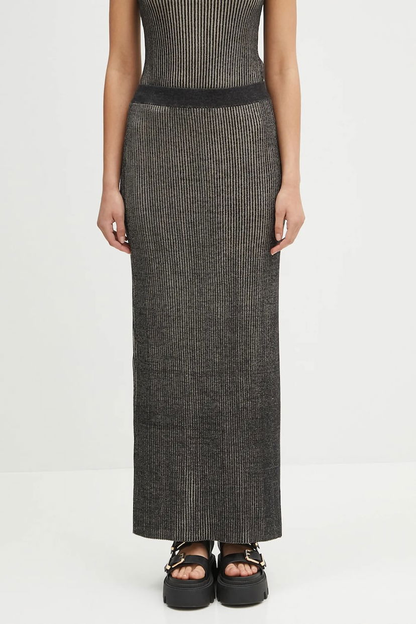 Kjol Samsoe Samsoe Samsøe Samsøe Sacheryl Maxi Pencil Skirt Grå | F25100047
