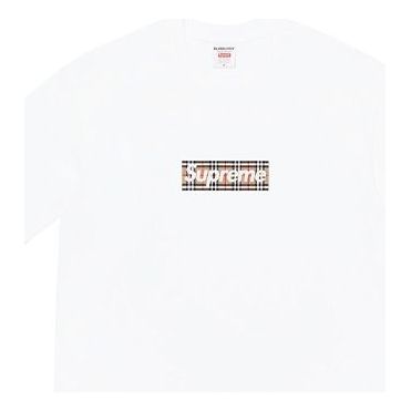 T-shirt Supreme Burberry Box Logo T-Shirt Vit | SUP-SS22-127