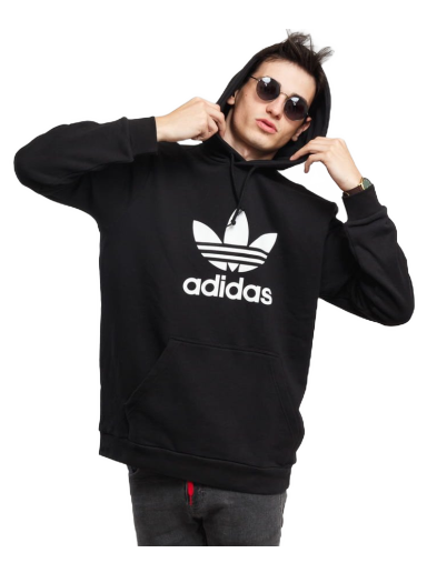 Sweatshirt adidas Originals Trefoil Hoodie Svart | DT7964