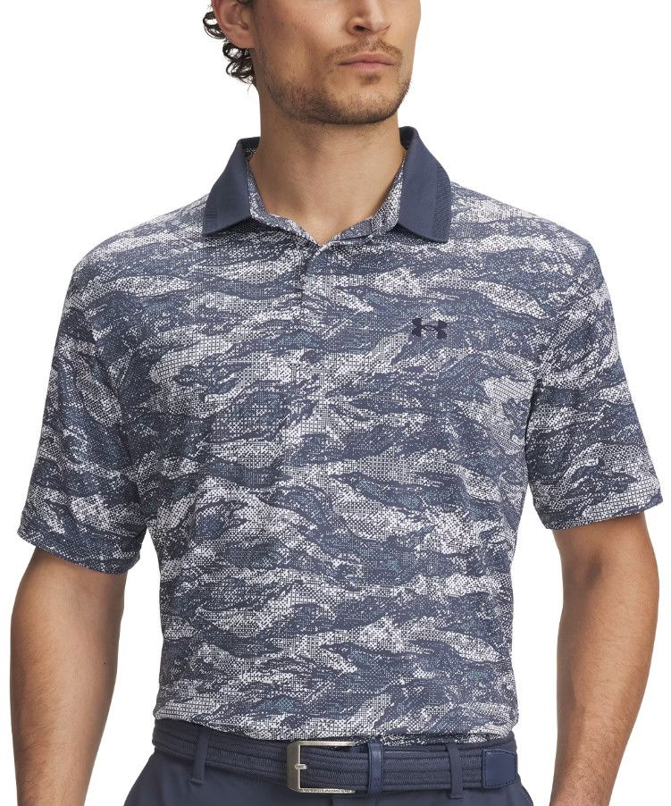 Polotröja Under Armour UA Drive Chill Printed Polo Shirt Blå | 1389597-045
