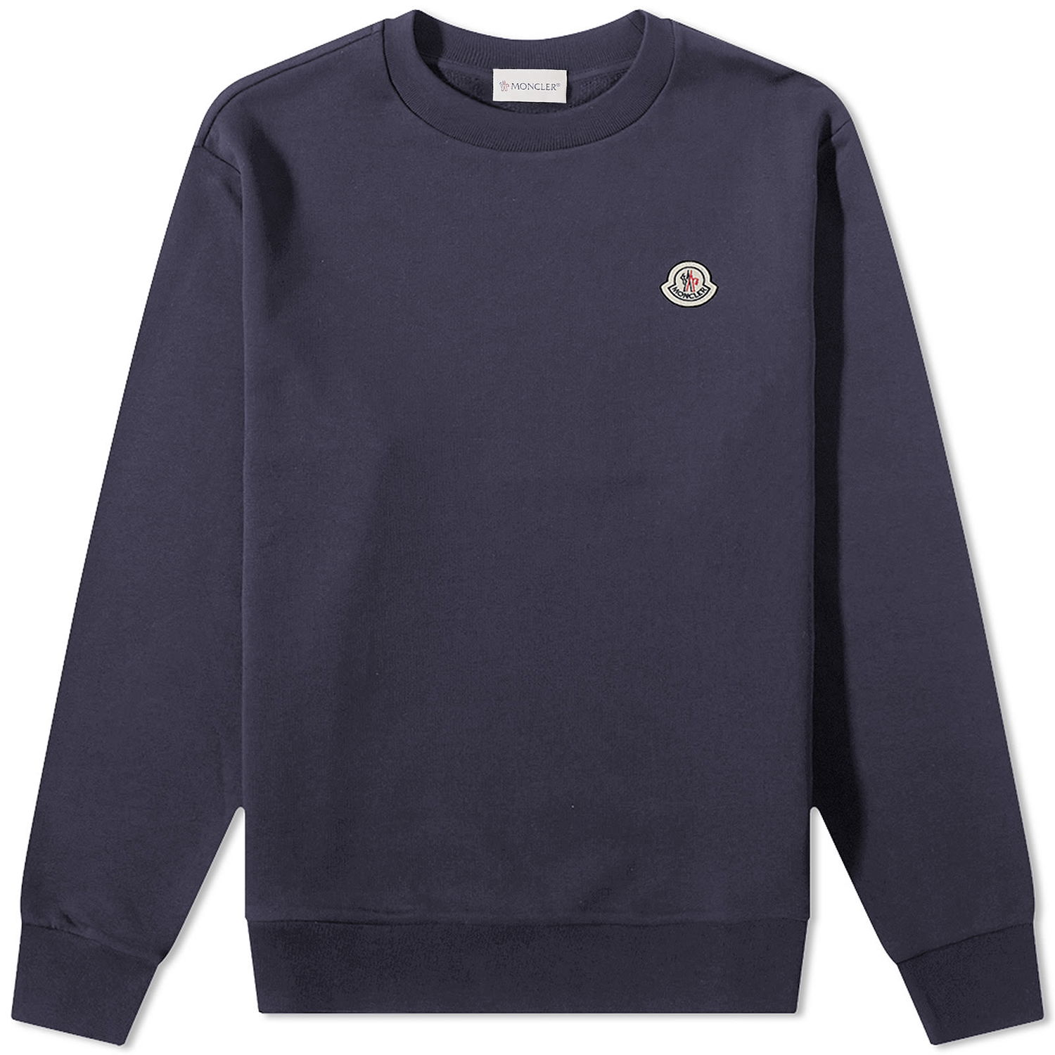 Sweatshirt Moncler Logo Crew Sweatshirt Mörkblå | 8G000-53-809KR-778, 0