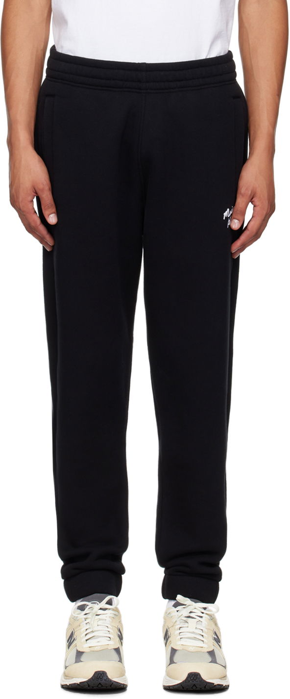 Träningsbyxor MAISON KITSUNÉ Black Handwriting Comfort Sweatpants Svart | NM01124KM0307, 0