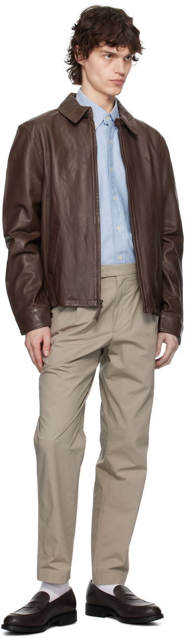 Jacka Polo by Ralph Lauren Polo Ralph Lauren Zip Leather Jacket Brun | 710671431002, 3