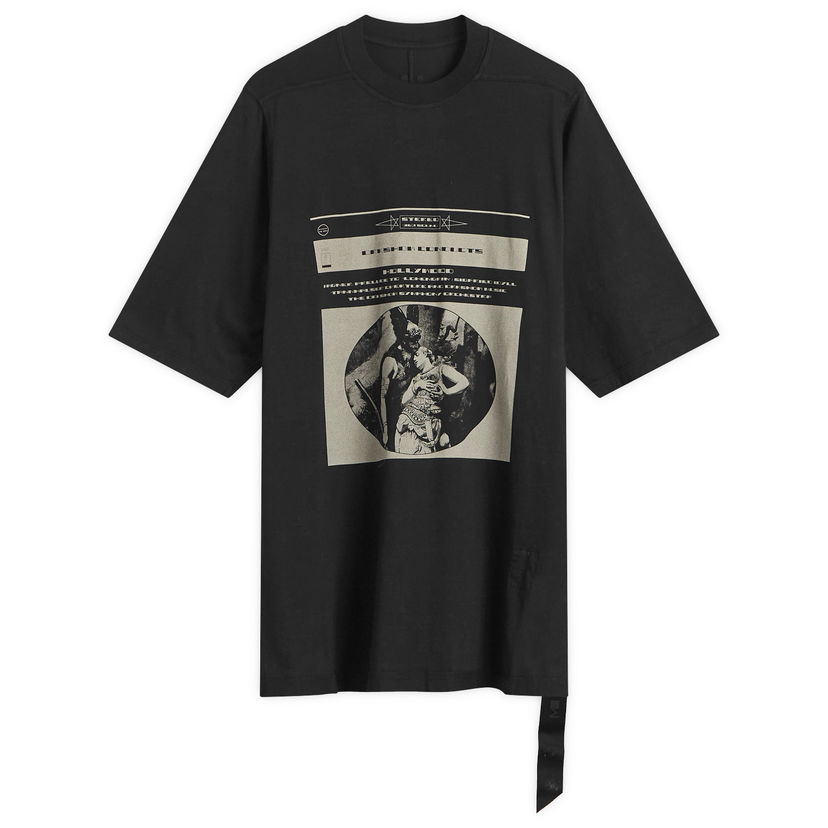 T-shirt Rick Owens Rick Owens DRKSHDW Jumbo Short Sleeve T-Shirt, Size Large Svart | DS01E3204-RNEP1-0908