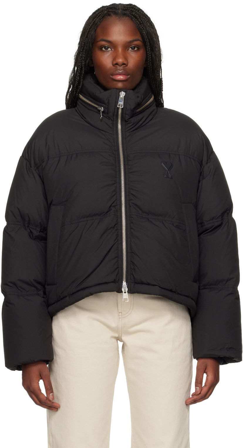 Pufferjacka AMI Puffer Jacket Down Svart | FJK413.PA0009