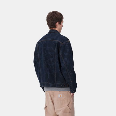 Jacka Carhartt WIP Camo Print Denim Jacket Blå | I033766_7, 3