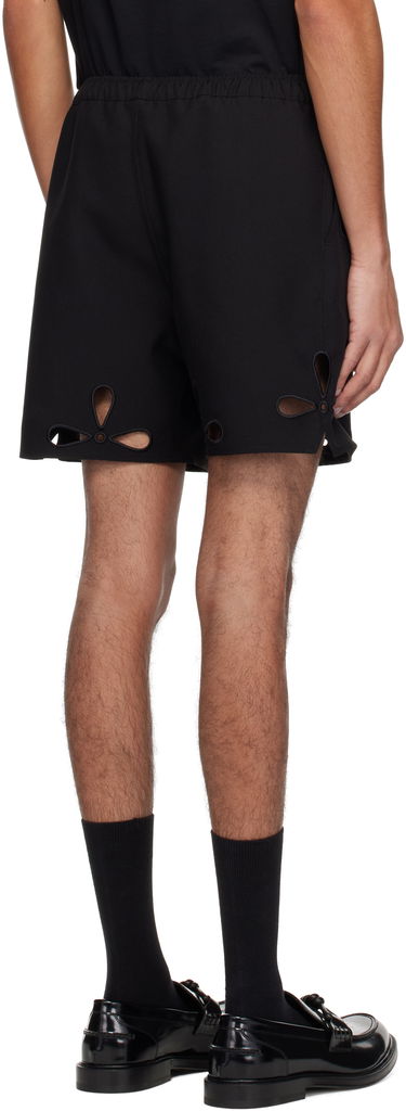 Boxare Coperni Coperni Petal Embroidered Cut-Out Shorts Svart | COPP116F3004MEN, 2