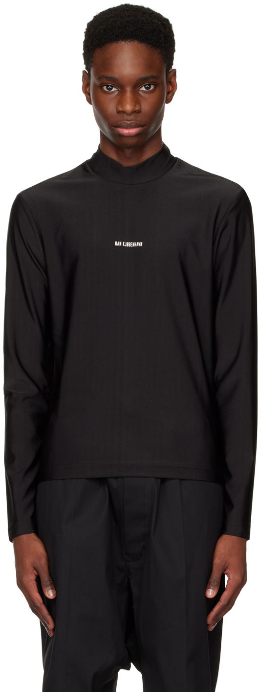 T-shirt Han Kjøbenhavn Raglan Turtleneck Svart | M-132623