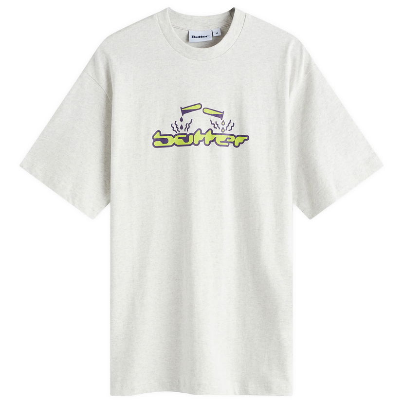 T-shirt Butter Goods Corrosive T-Shirt Ash Large Grå | BG243103-ASH