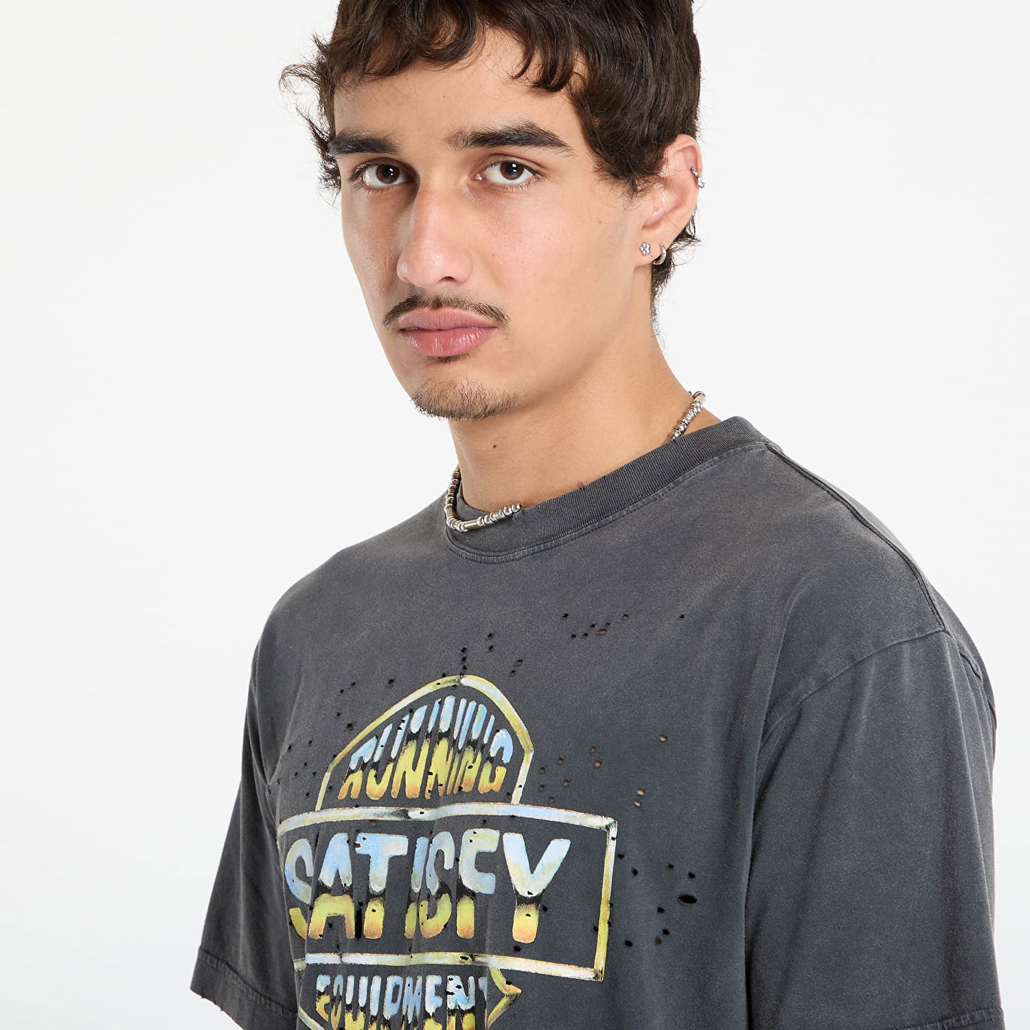 T-shirt Satisfy Satisfy MothTech T-Shirt Grå | 11006-AB-EST1, 1