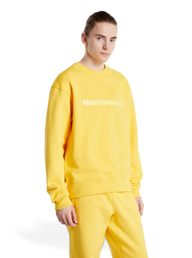 Sweatshirt adidas Originals Pharrell Williams x Basics Crew Bold Gul | HI5544