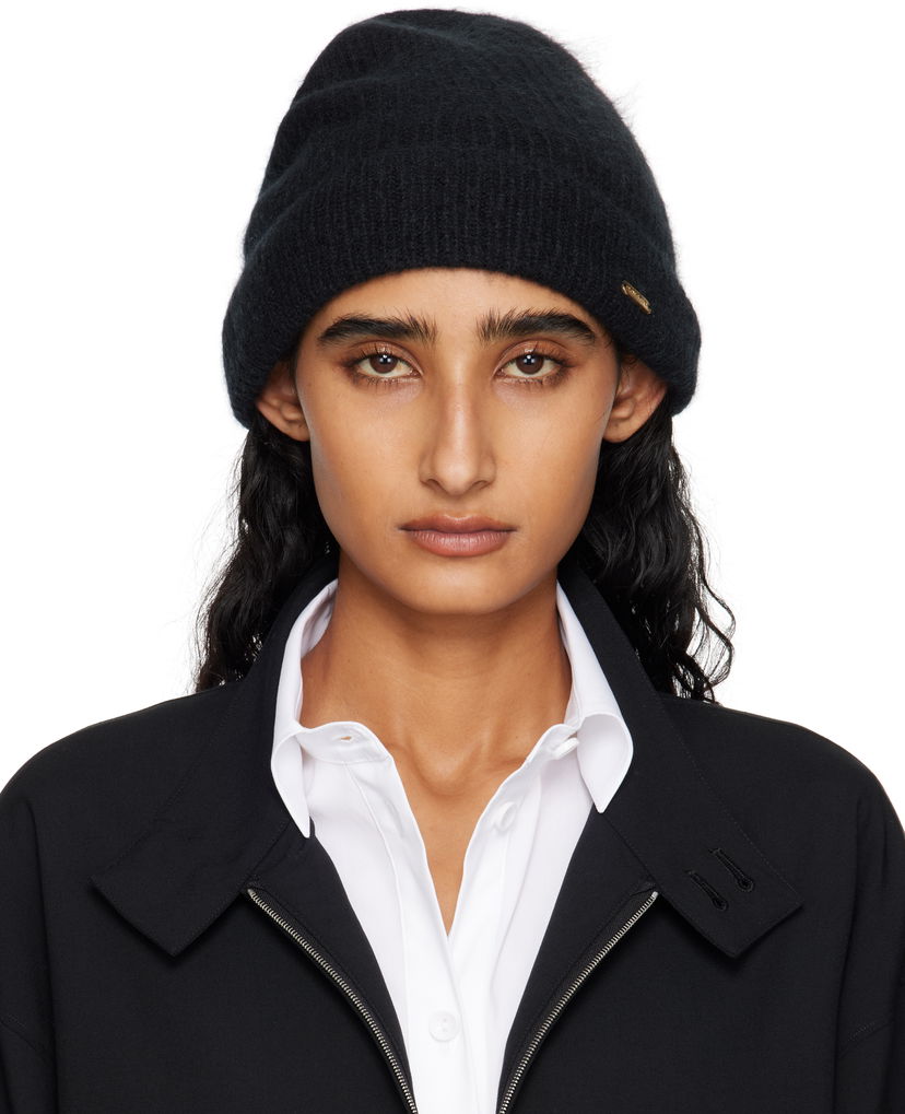 Mössa Tom Ford TOM FORD Cashmere Beanie Svart | HTK004-YAX935