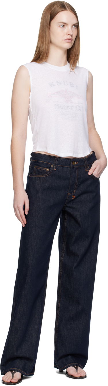 Linne Ksubi Ksubi Motor Oil Moss Cropped Tank Top Vit | WFA25TA003, 3