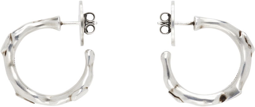 Örhängen Ann Demeulemeester Ann Demeulemeester Juana Silver Thorn Hoop Earrings Metallisk | 2520-W-JE53-JW020-070