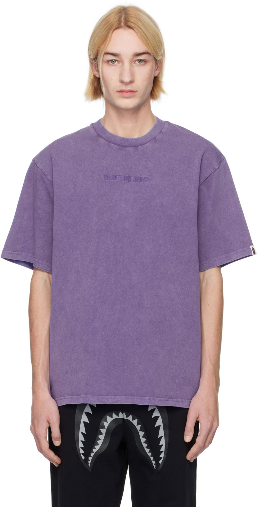 T-shirt BAPE Relaxed Fit Logo T-Shirt Purpur | 001CSK801309M