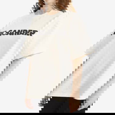 T-shirt Jil Sander Jil Sander Logo T-Shirt, Size Large Vit | J03GC0137-J45148-102, 5