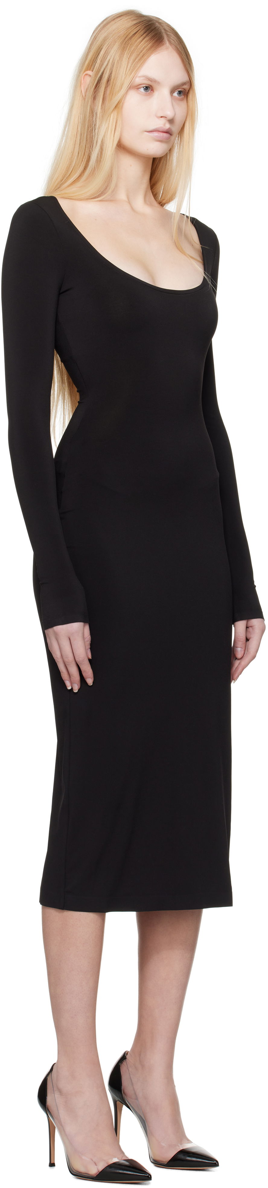 Klä GUIZIO Guizio Sander Midi Dress Svart | H24415K012, 1