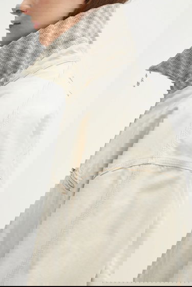 Jacka KENZO Kenzo Workwear Oversize Jacket Beige | FF62VE2729HA, 4