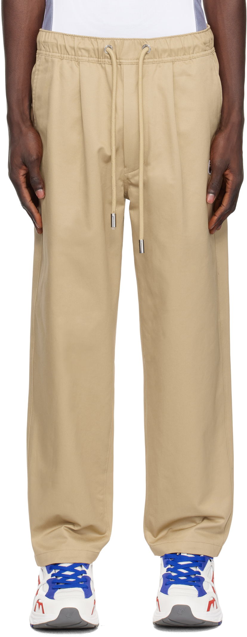 Byxor BAPE Chef Trousers Beige | 0ZXPTM152301NBGX