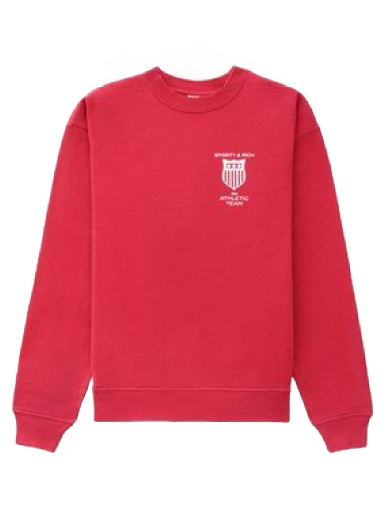 Sweatshirt Sporty & Rich Athletic Team Crewneck Röd | CR632RU