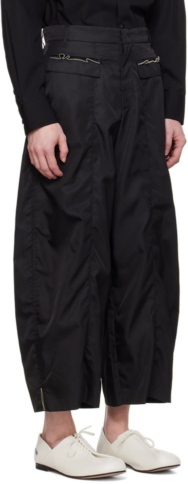 Cargo byxor ADER ERROR Elva Baggy Nylon Trousers Svart | BN01SSSA0203BK, 1