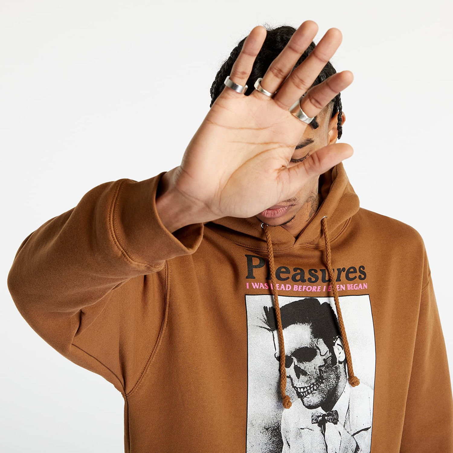 Sweatshirt Pleasures Dead Hoodie Brun | P23SP073 CARAMEL, 1