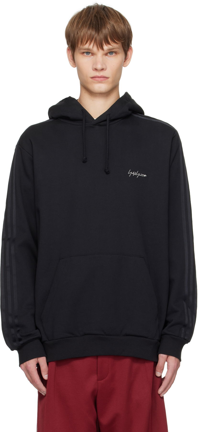Sweatshirt Yohji Yamamoto Y-3 Yohji Yamamoto Kuro Hoodie Svart | KA9652