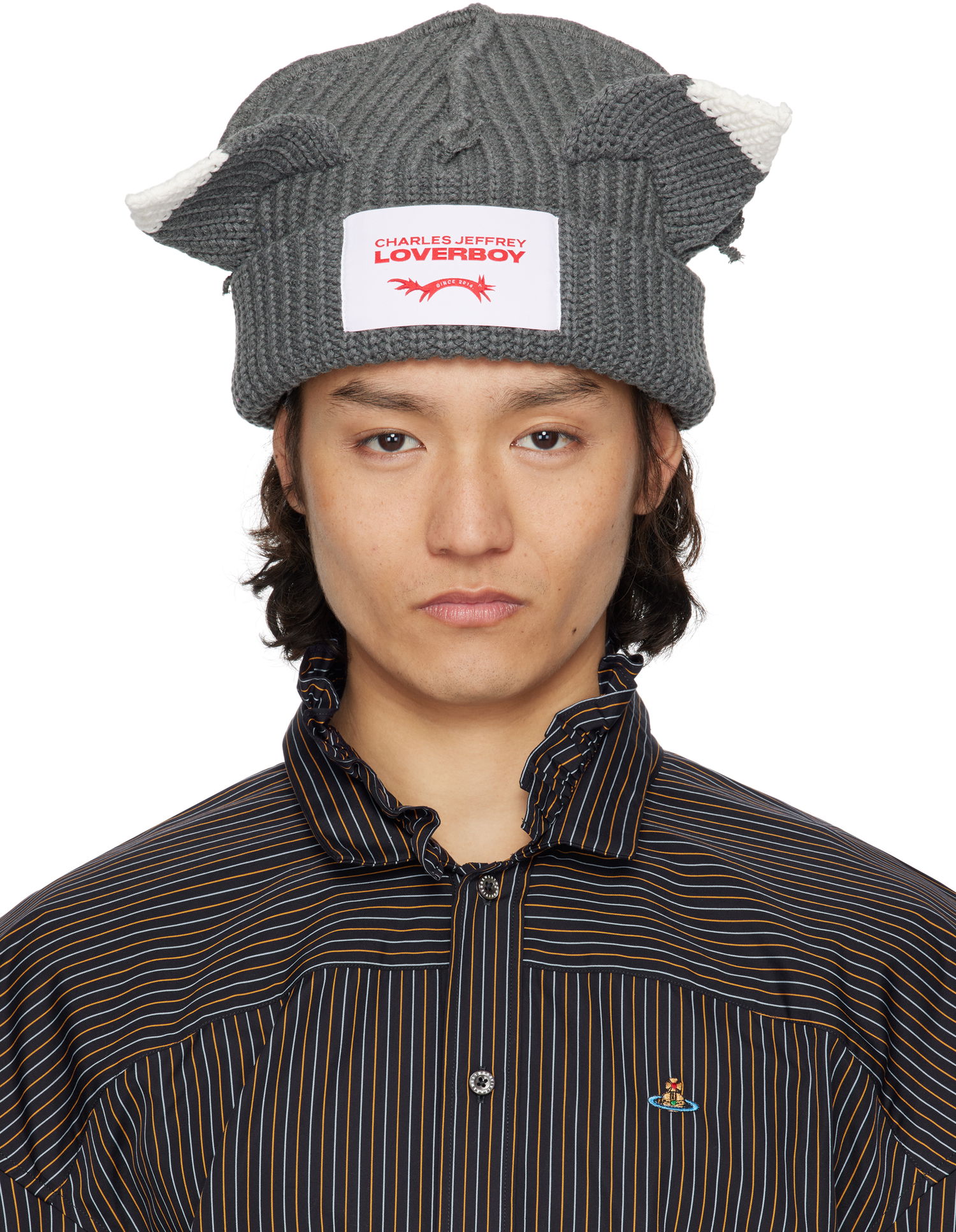 Mössa Charles Jeffrey Loverboy Charles Jeffrey LOVERBOY Chunky Ears Beanie Grå | 54130306, 0