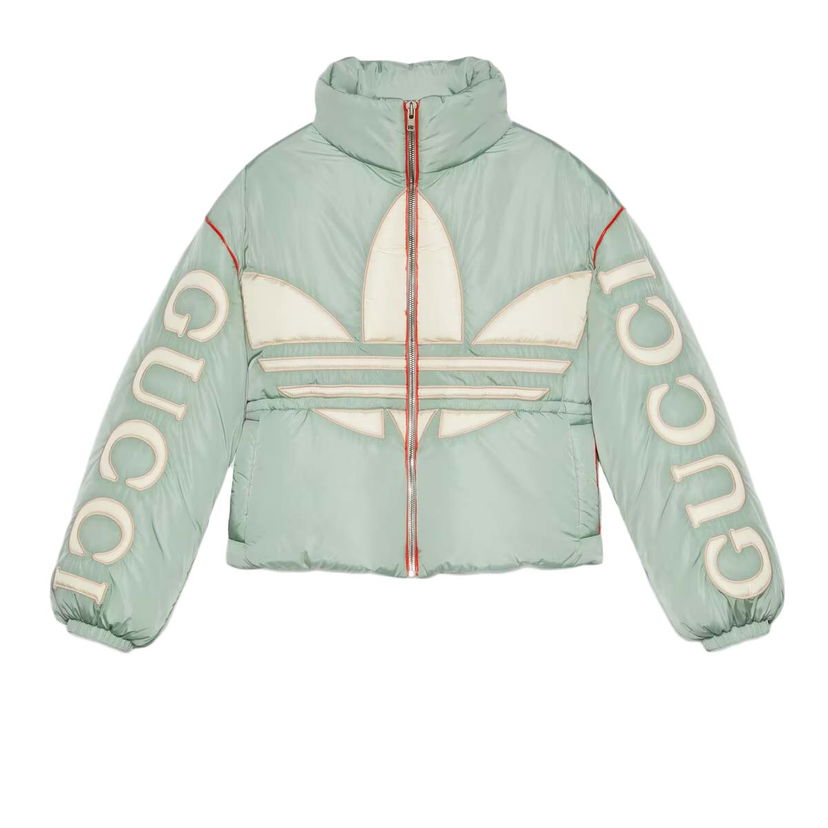 Bomberjacka Gucci adidas x Nylon Bomber Mint Green Grön | 714849 ZALFL 3521