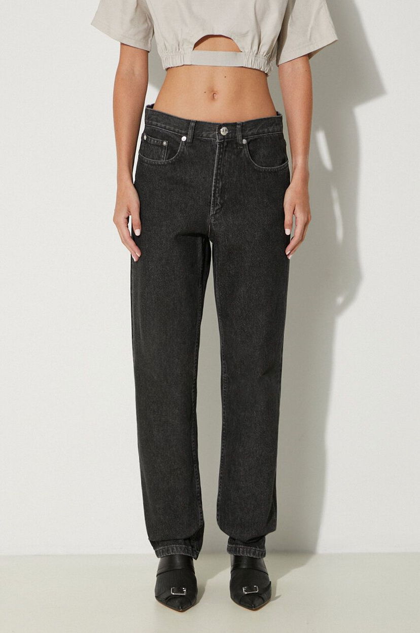 Jeans A.P.C. High Waist Jeans Svart | COETA.F09122
