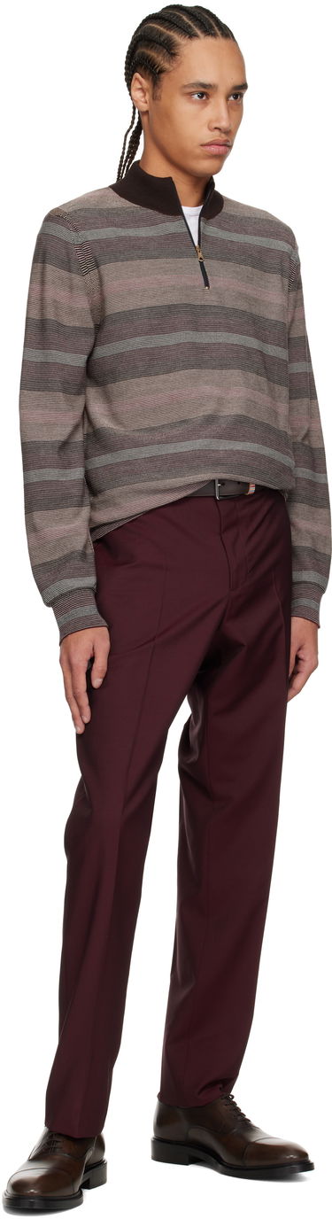 Sweater Paul Smith Paul Smith Hazy Stripe Zip Sweater Brun | M1R-254Z-P02590-92, 3