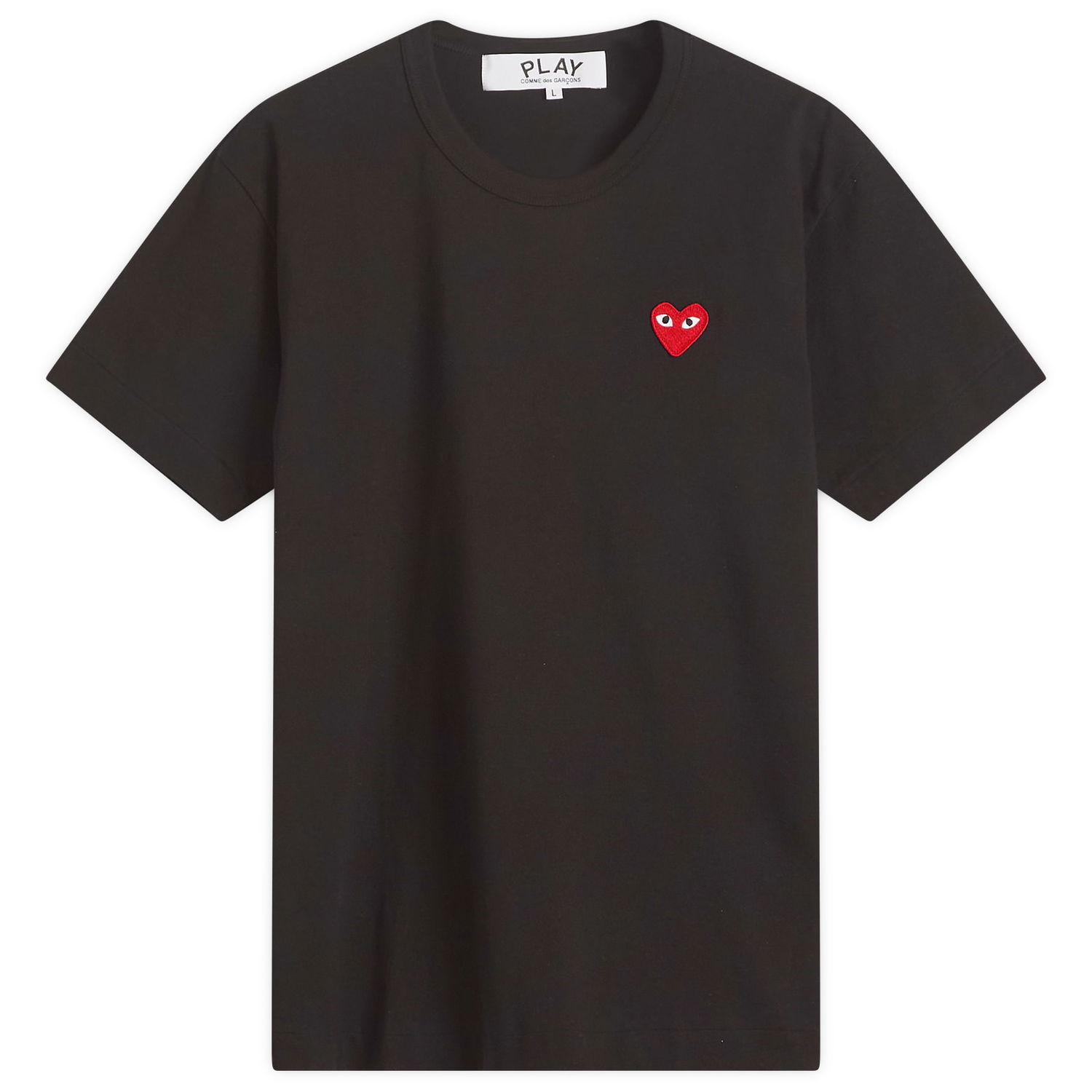T-shirt Comme des Garçons Play Basic Logo Tee Svart | AX-T108-051-1, 0
