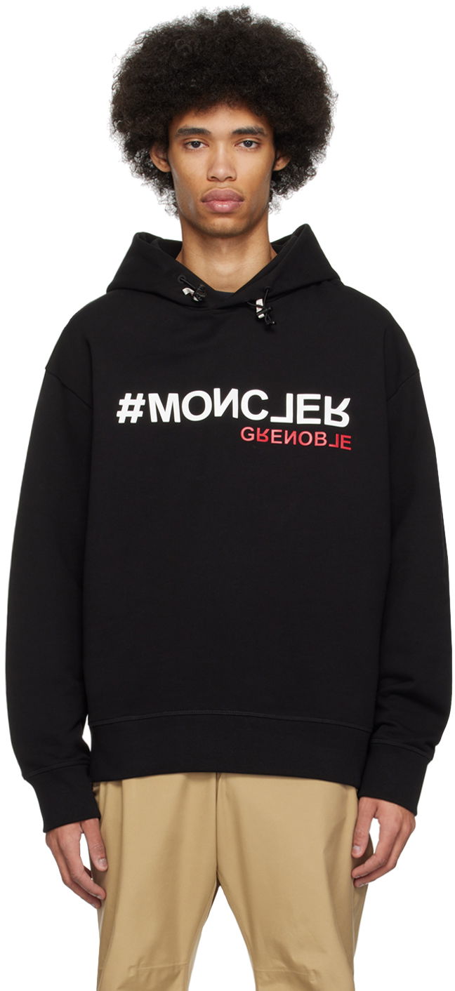 Sweatshirt Moncler Grenoble Bonded Hoodie Svart | J10978G000108098U, 0
