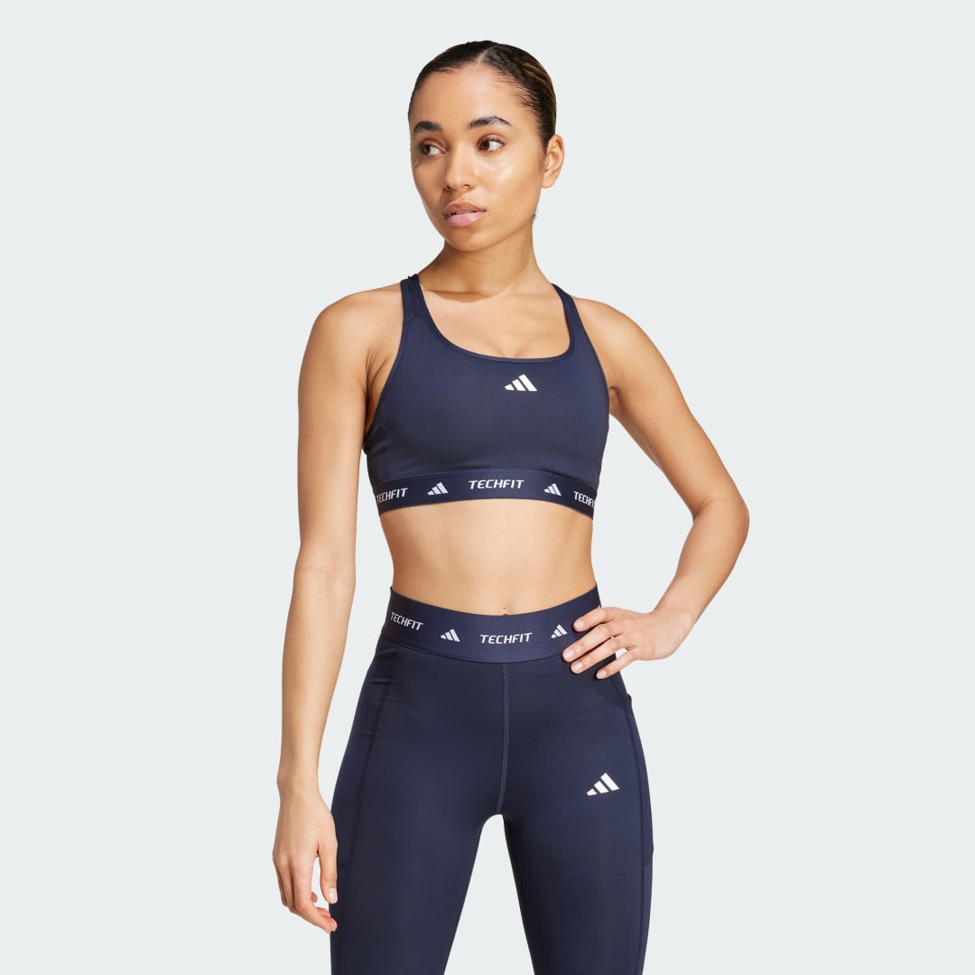 Behå adidas Performance Medium Support Training Sports Bra Mörkblå | JG3962, 0