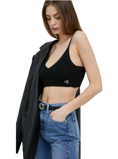 Crop top CALVIN KLEIN Crop Top Svart | J20J221345