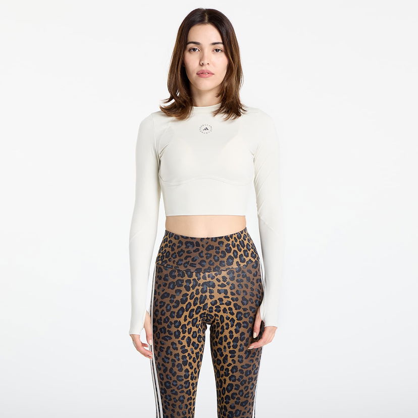 Crop top adidas Performance Stella McCartney Training Longsleeve Crop Top Vit | JM1403