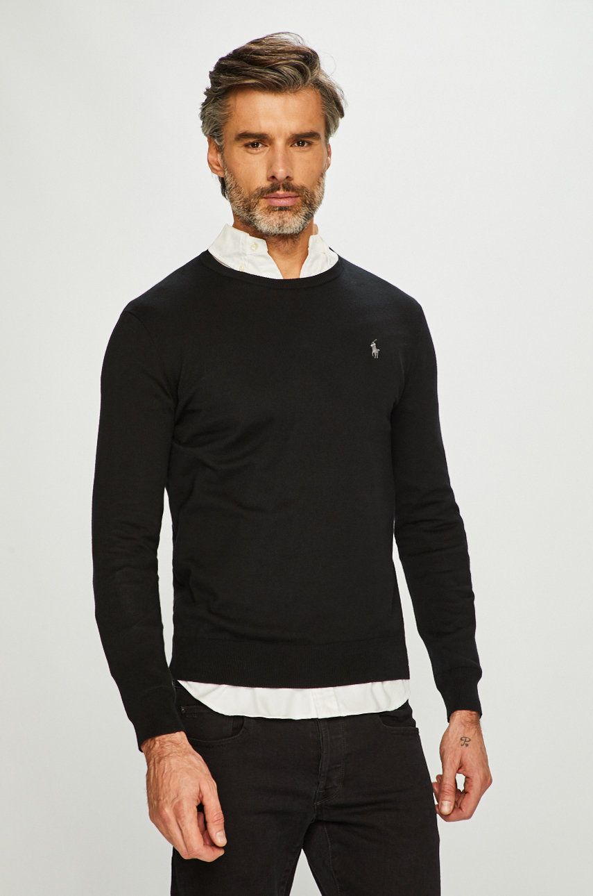 Sweater Polo by Ralph Lauren Sweater Svart | 710684957008, 0
