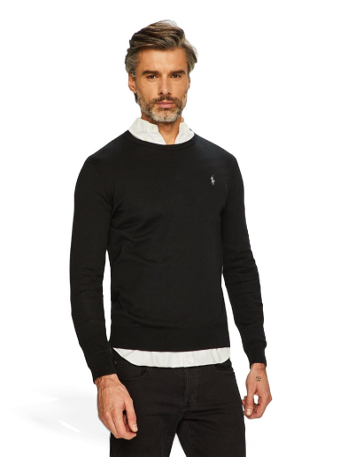 Sweater Polo by Ralph Lauren Sweater Svart | 710684957008