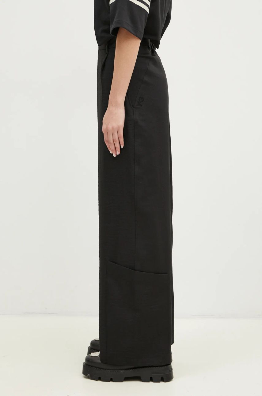 Byxor Y-3 Y-3 Sport Uniform Wide Leg High Waist Pants Svart | JD1759, 1