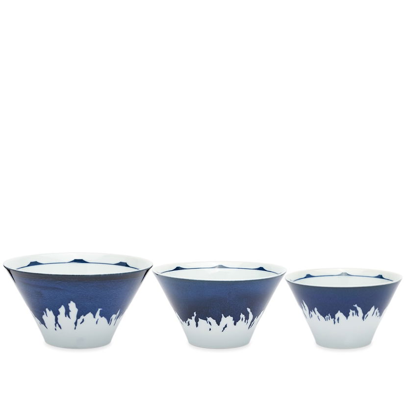 Heminredning BEAMS Mt Fuji Bowl Set Blå | 56710290067-79