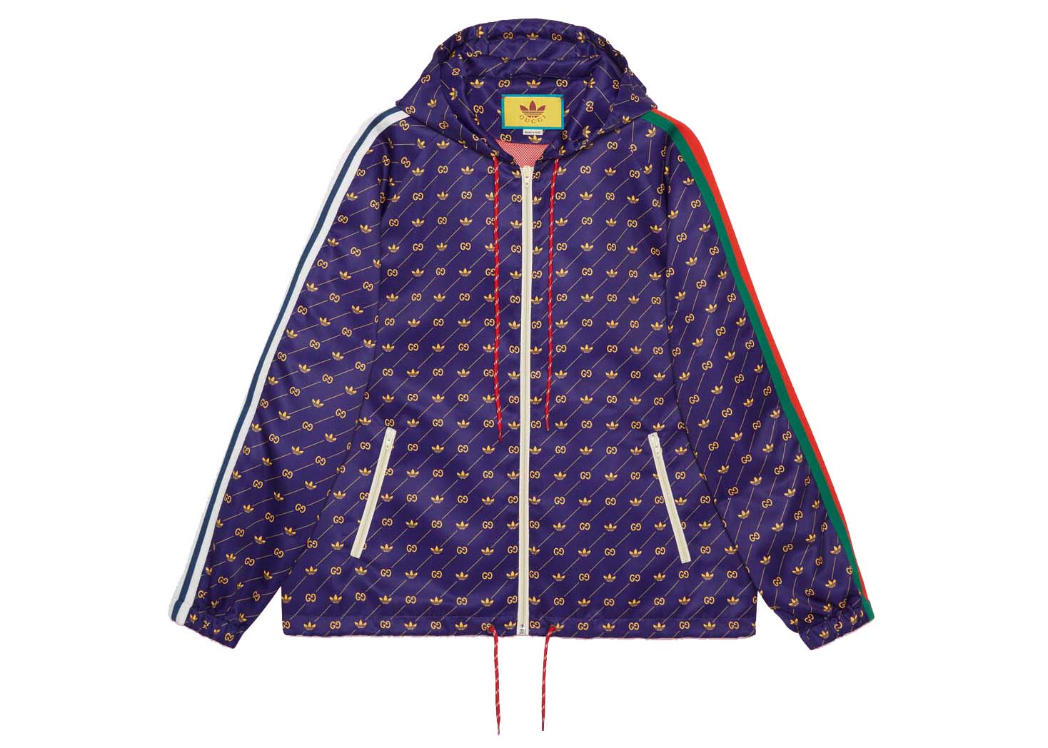 Jacka Gucci adidas x Trefoil Print Jacket Purpur | 691428 ZAJCZ 7281, 0