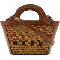 Handväska Marni Micro Tropicalia Logo Bag "Raw Sienna" Brun | BMMP0067Q0-00M50, 1
