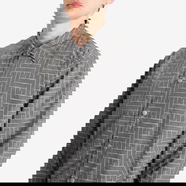 Vindjacka KENZO Kenzo Men's Weave Coach Jacket, Size Large Grå | FF55BL0619NJ-96, 5