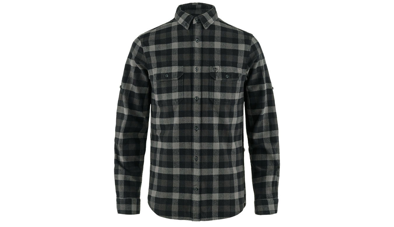 Skjorta FJÄLLRÄVEN Skog Plaid Flannel Shirt Size: S Grå | F81353-550-020, 1