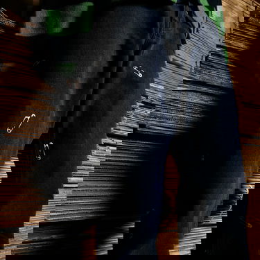 Jeans Pleasures Safety Pin 5 Pocket Denim Jeans Svart | P22W038-BLACK, 3