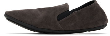 Sneakers och skor The Row Vincit Suede Slippers Grå | F2070-L40, 2