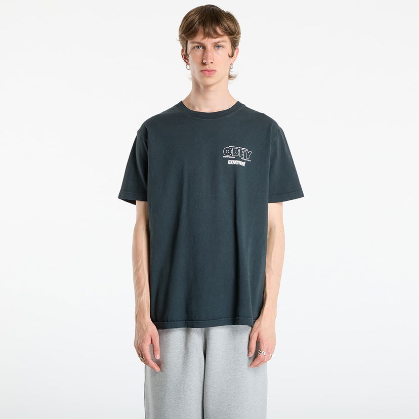 T-shirt OBEY OBEY Persistent Movement T-Shirt Svart | 167924207-PTB