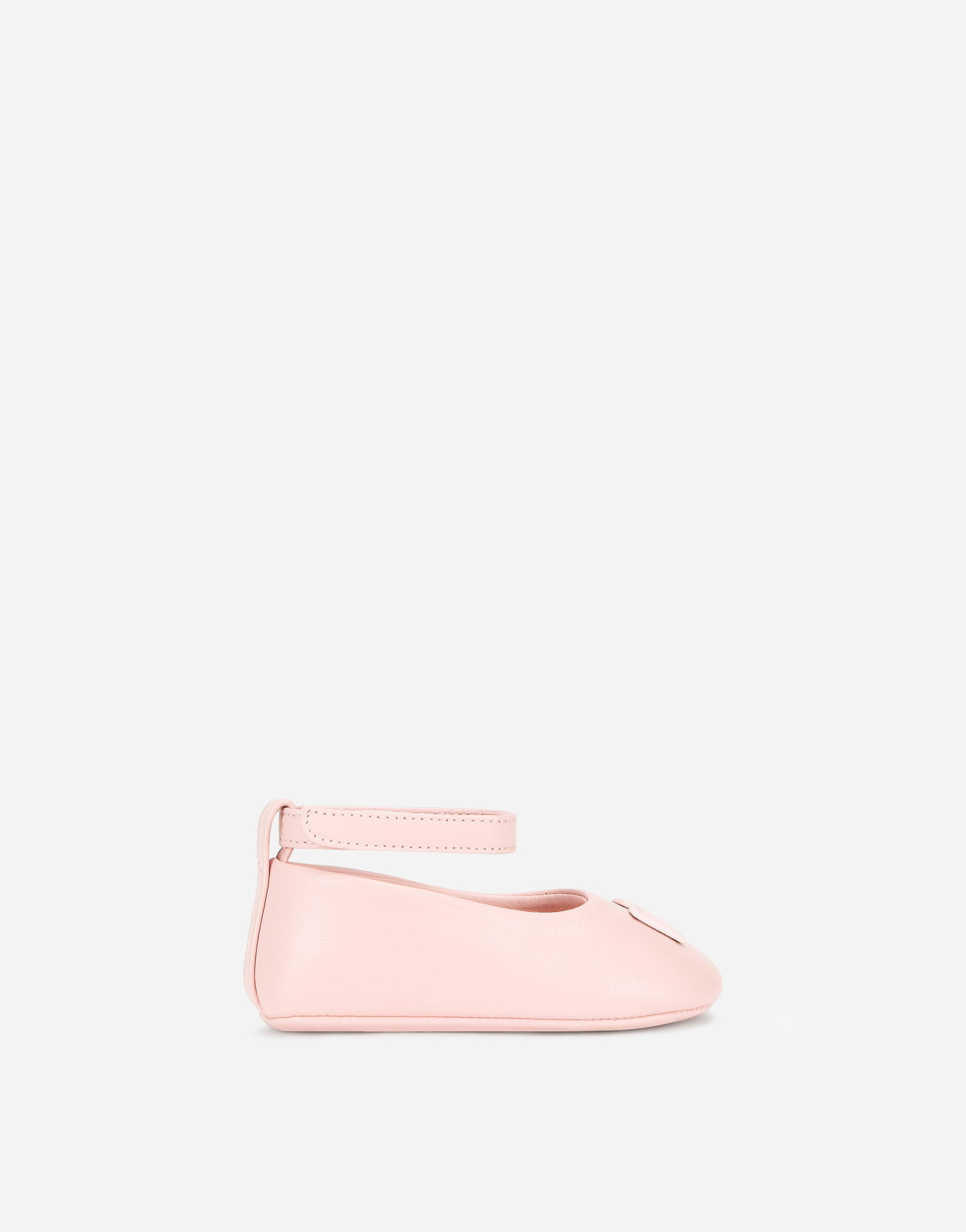 Sneakers och skor Dolce & Gabbana Nappa Ballet Flats With Ankle Strap For First Steps (19-26) Rosa | DK0065A129380400, 0