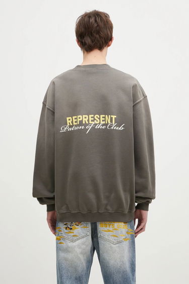 Sweatshirt Represent Clo Represent Patron Of The Club Graphic Print Sweatshirt Grå | MLM4272.16, 2