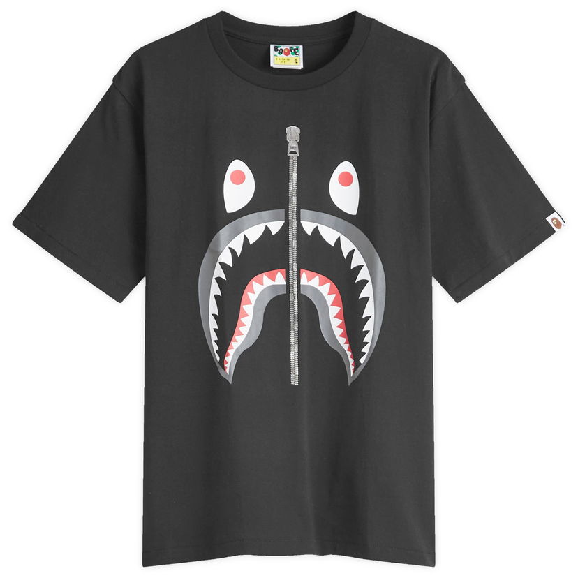 T-shirt BAPE Classic Shark Graphic T-Shirt Black Svart | 001TEK801003M-BLK